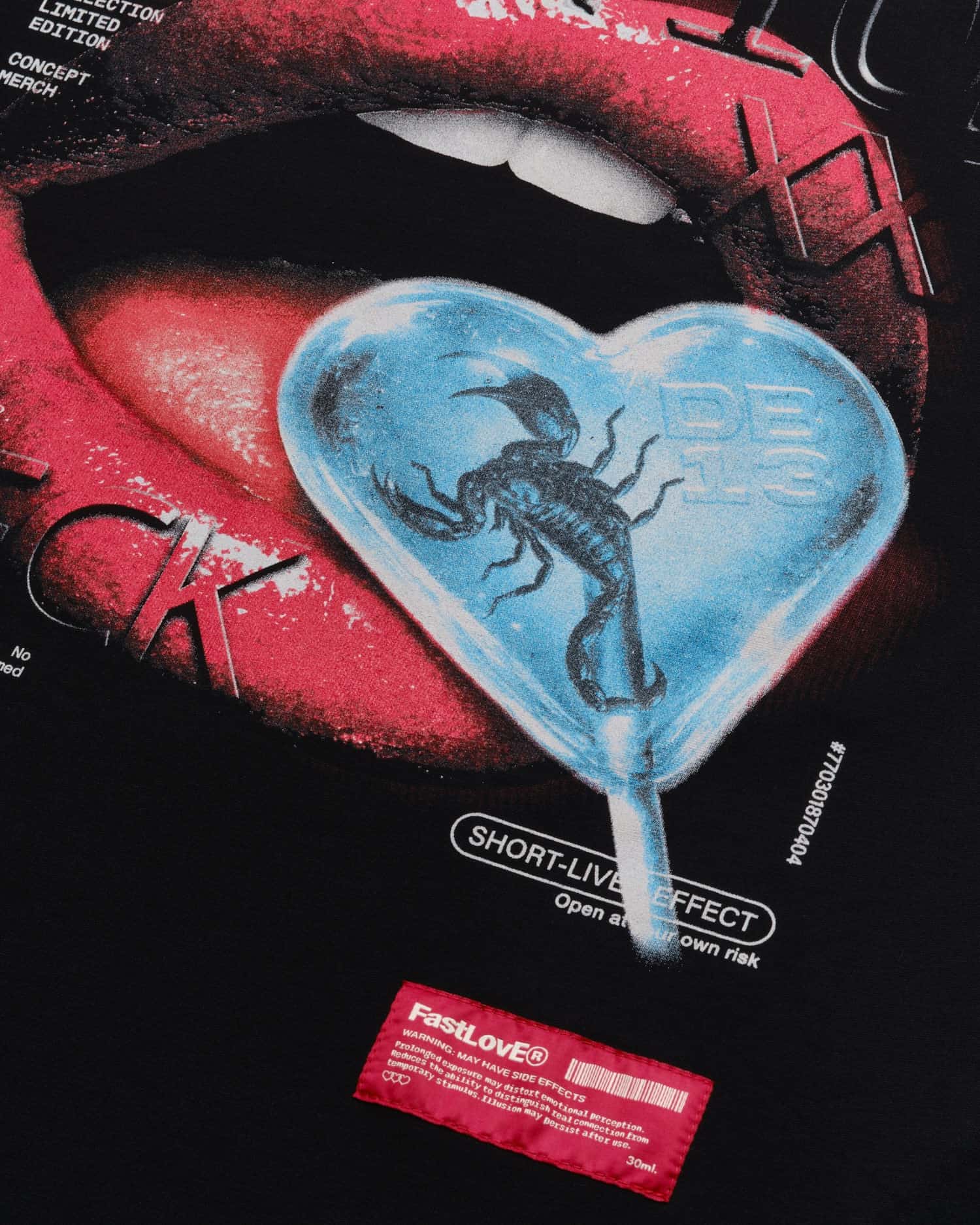 Camiseta Negra Oversize - Edición Fast Love - miniatura 5