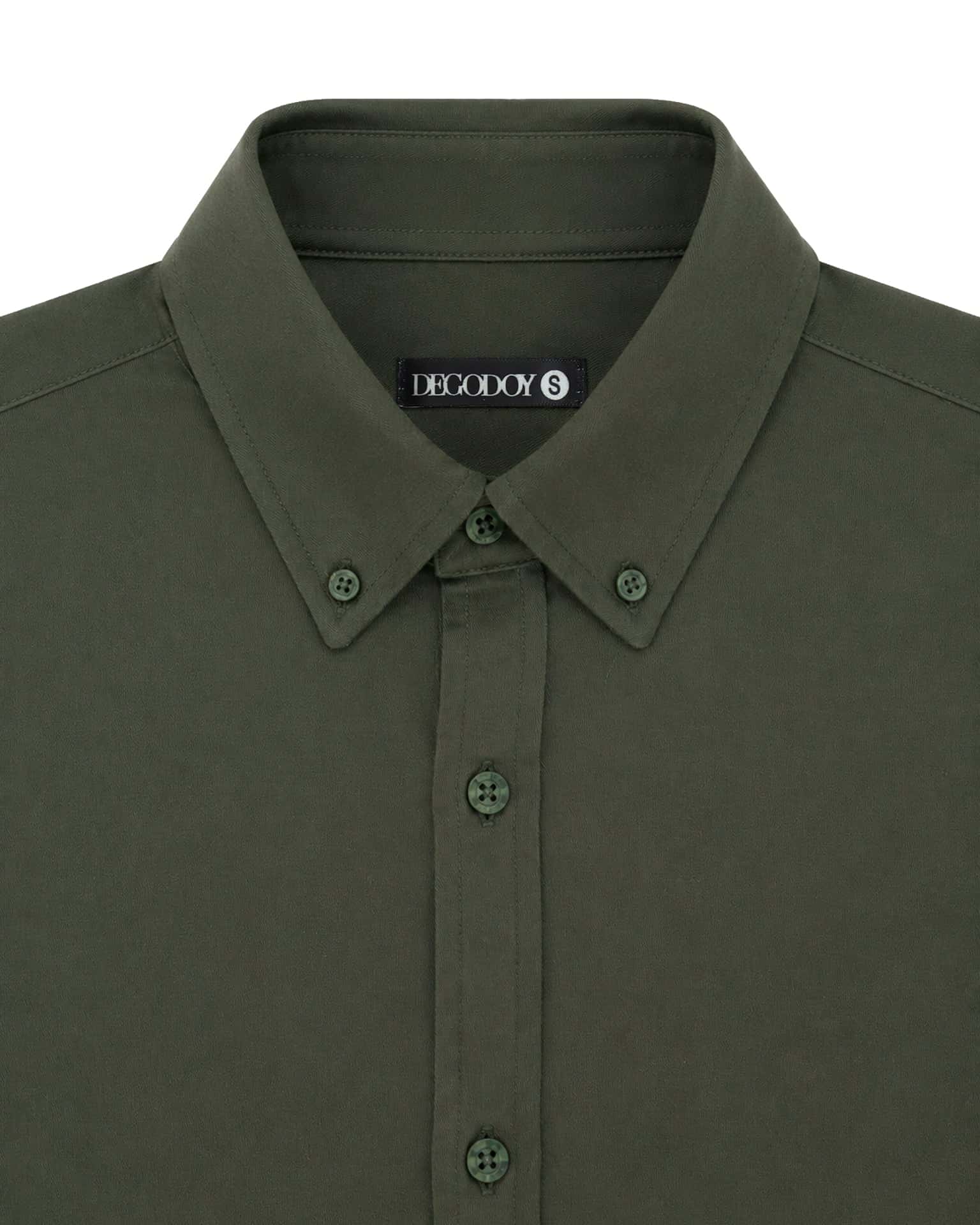 Camisa clasica Verde Army - miniatura 2