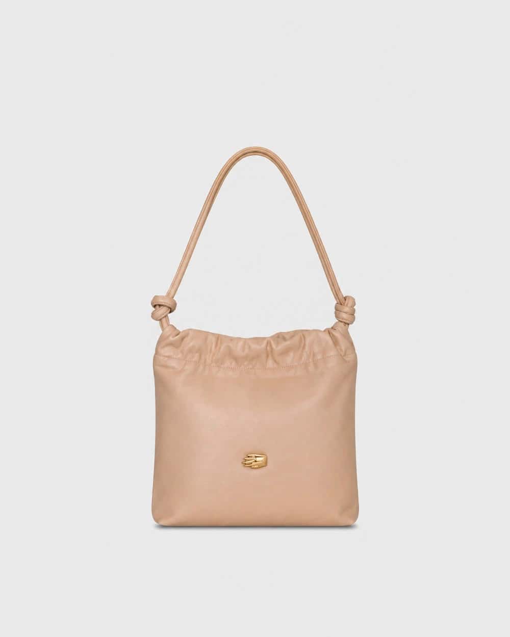 Le Sac Petite Beige Leather Bag