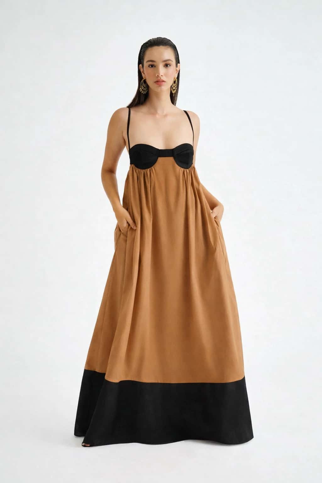 Brisa Bloques Maxi Dress - miniatura 2