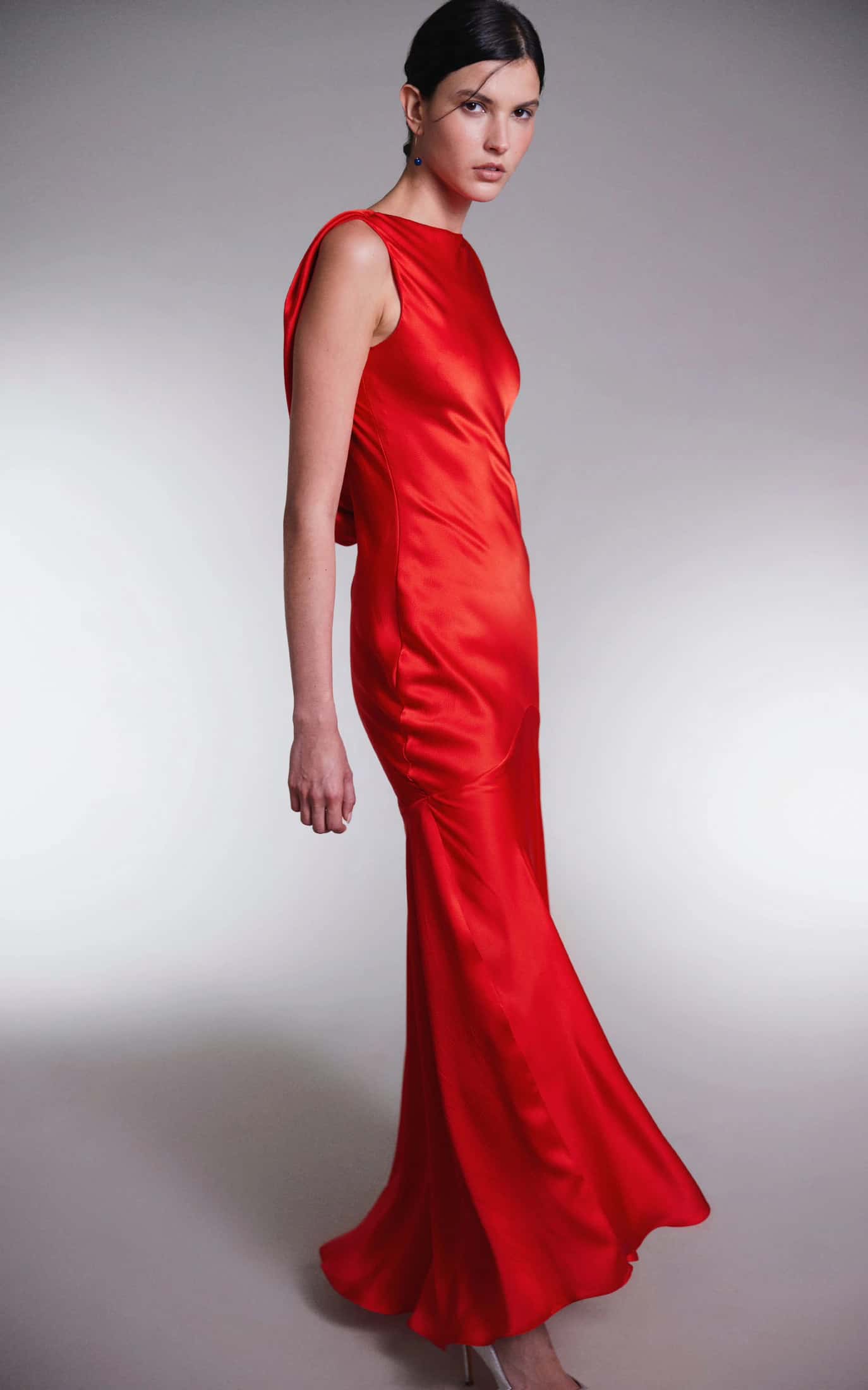 Ruby Silk Maxi Dress - miniatura 1