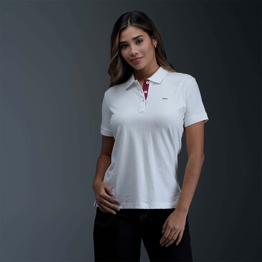 Polo Blanco Mujer