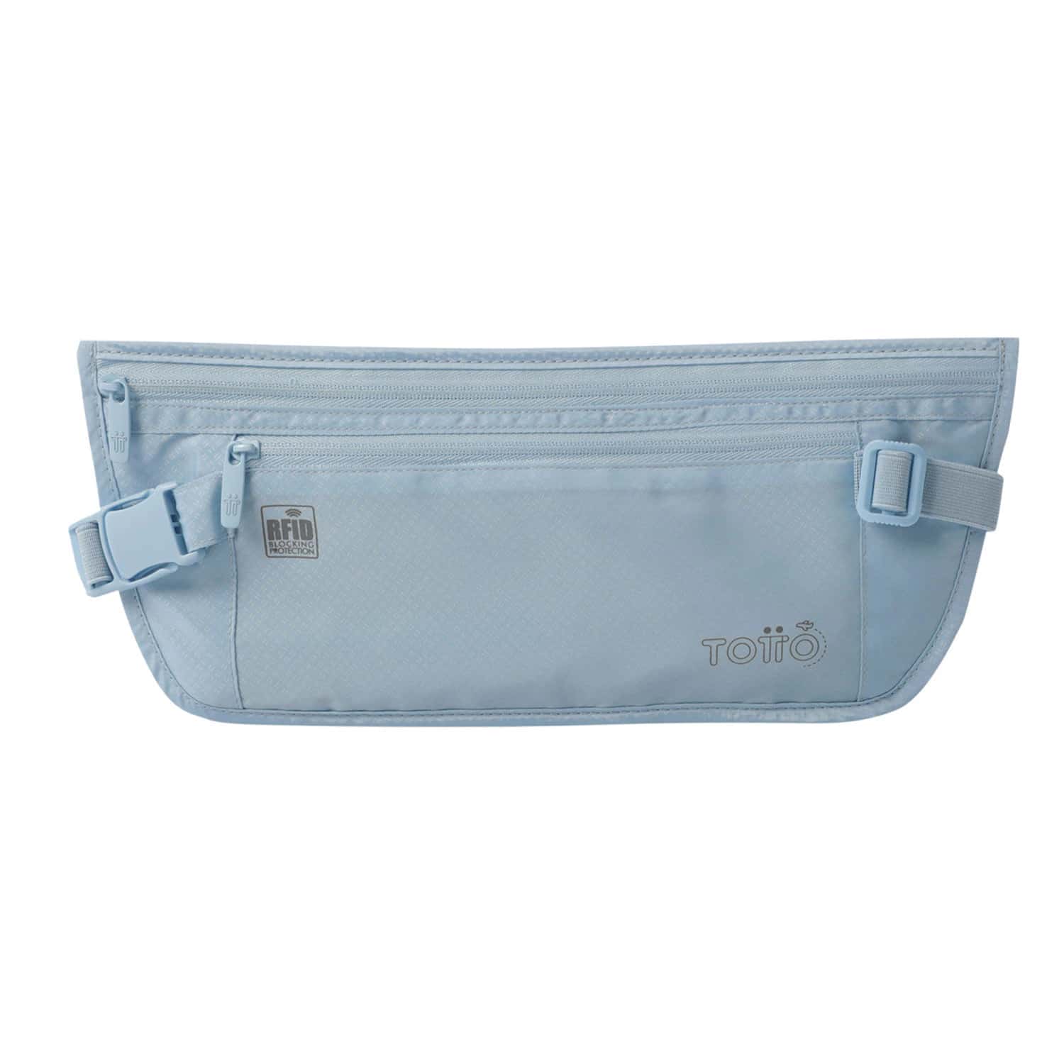 Canguro Invisible de viaje Security con RFID Blocker Azul