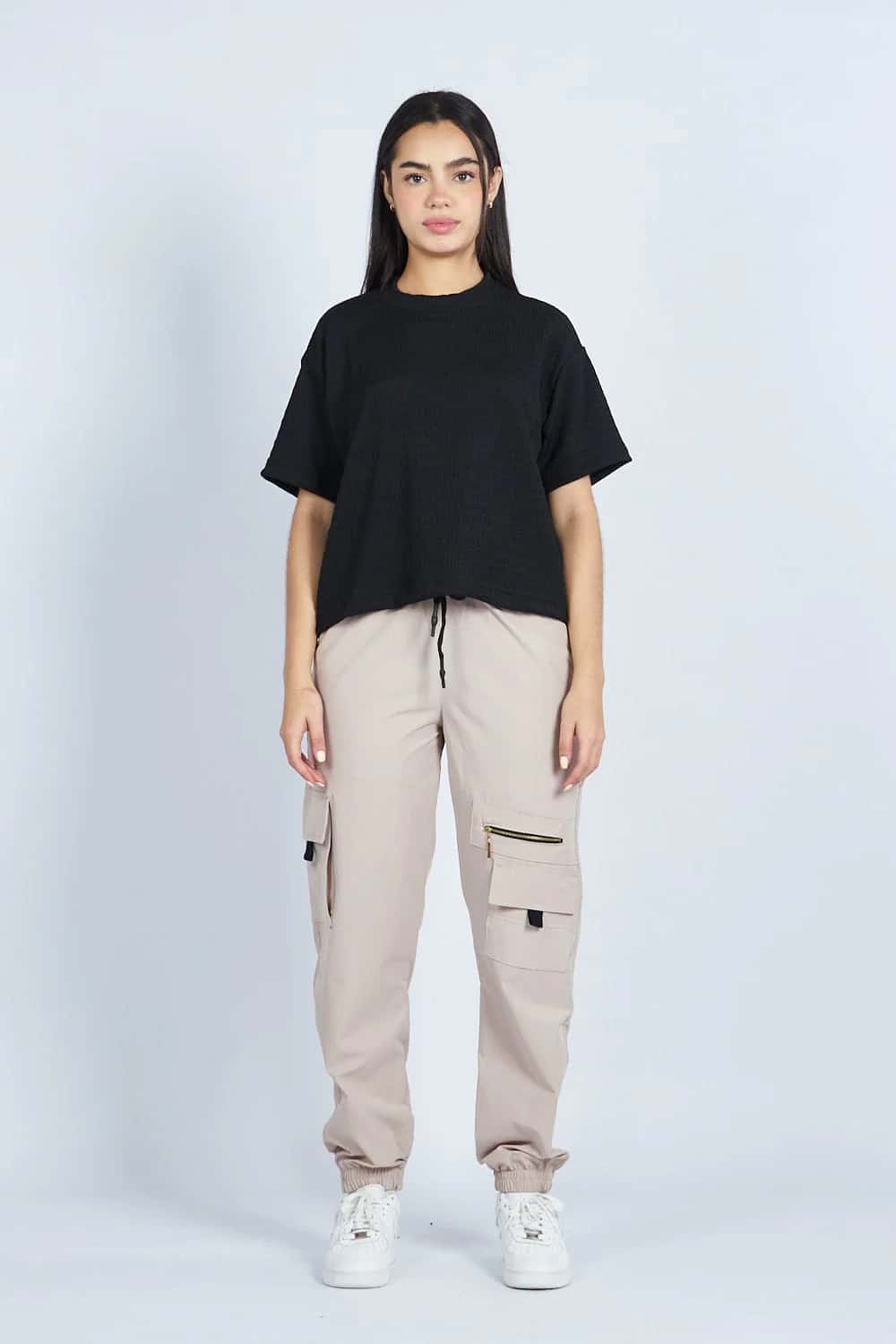 Camiseta oversize textura NEGRA | Drop 03 |
