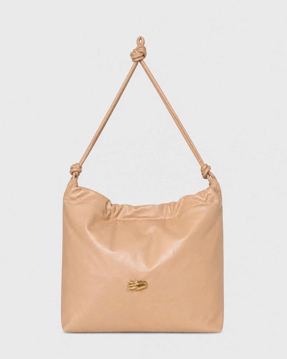 Le Sac M Beige Leather Bag