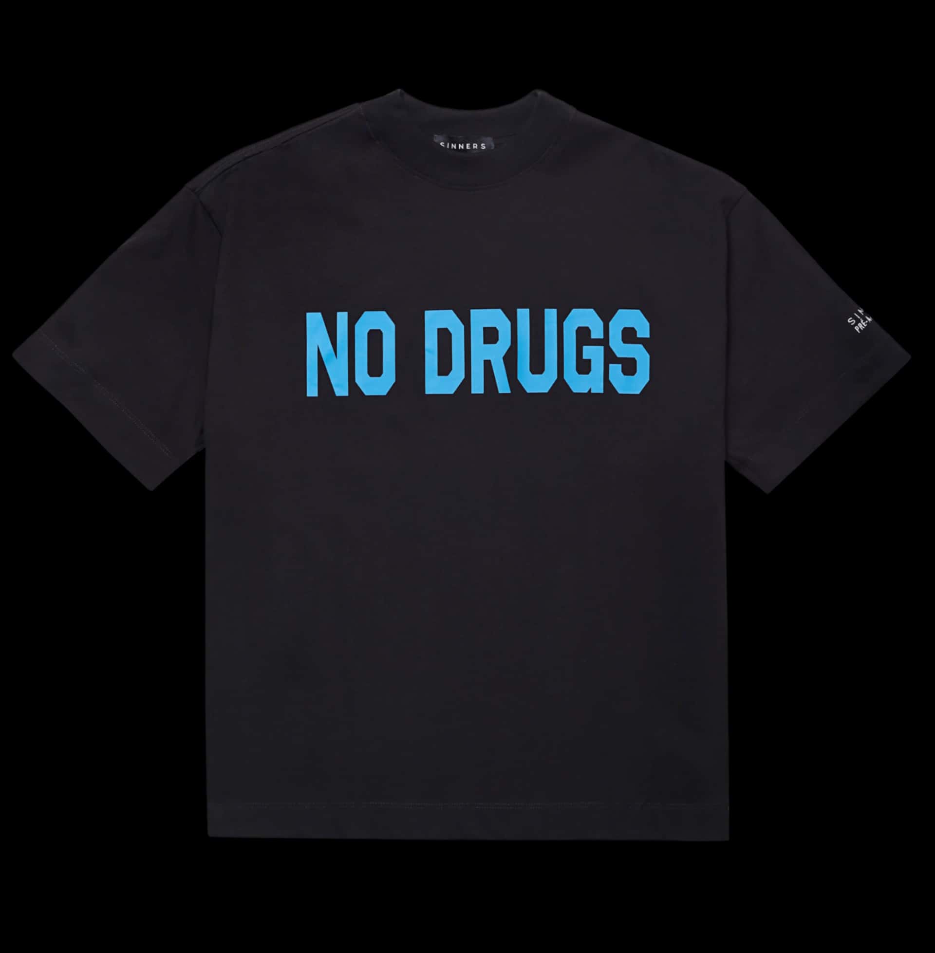 NO DRUGS BLACK T-SHIRT