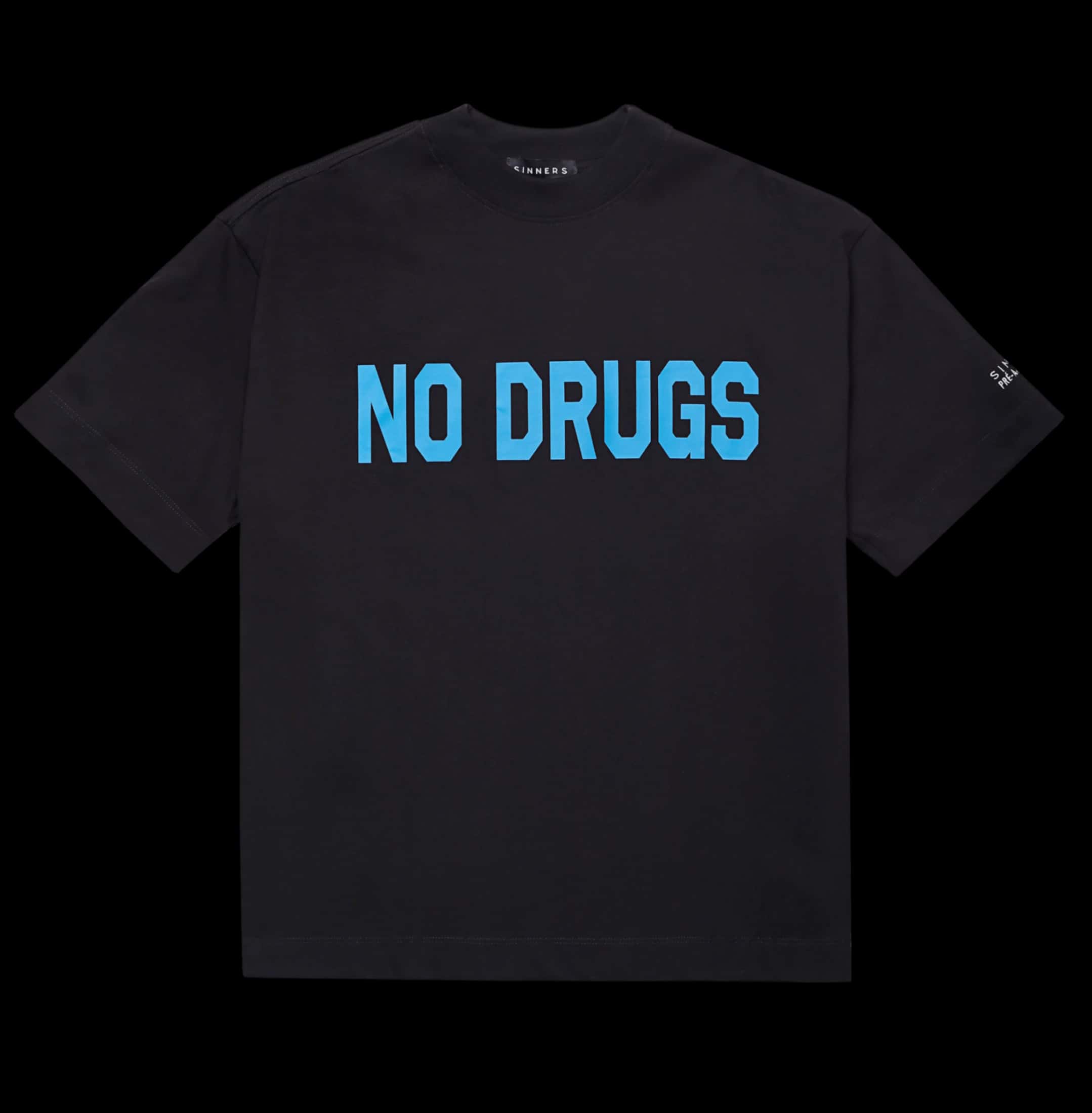 NO DRUGS BLACK T-SHIRT