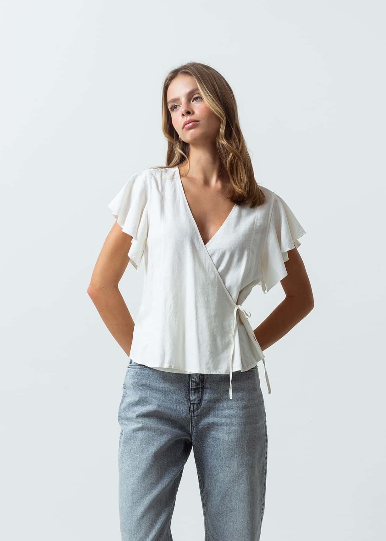 Camisa manga sisa con bolero