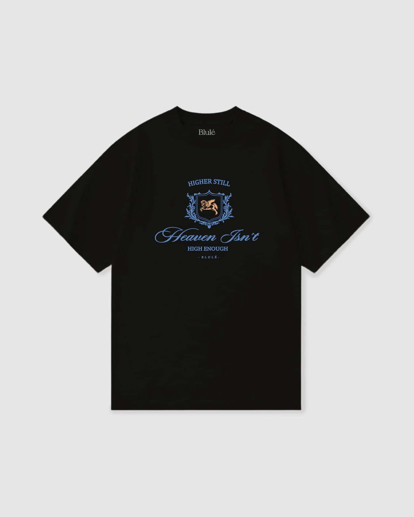 Oversized T Shirt Higher Still Black