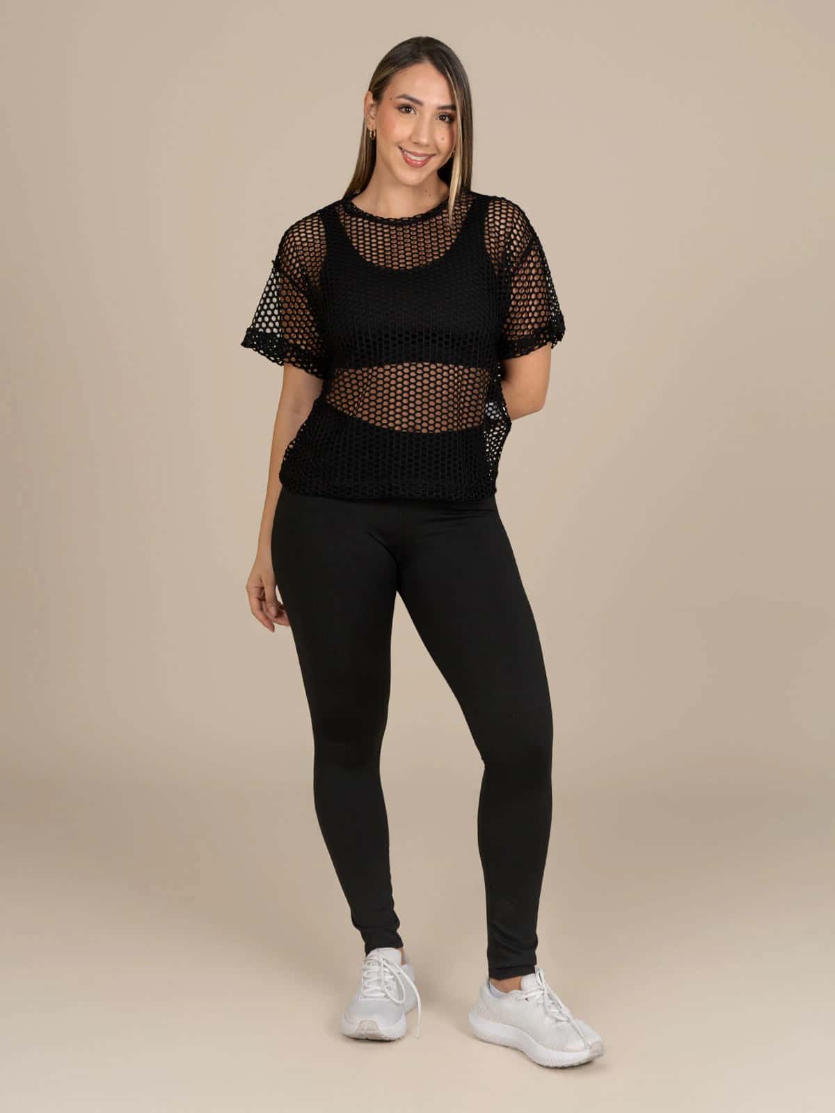 Camiseta tulum malla negra - miniatura 2