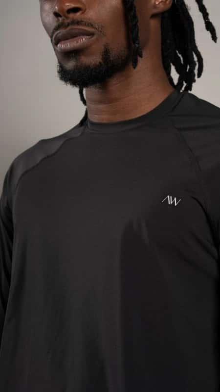 Long sleeve Men Negro - miniatura 2
