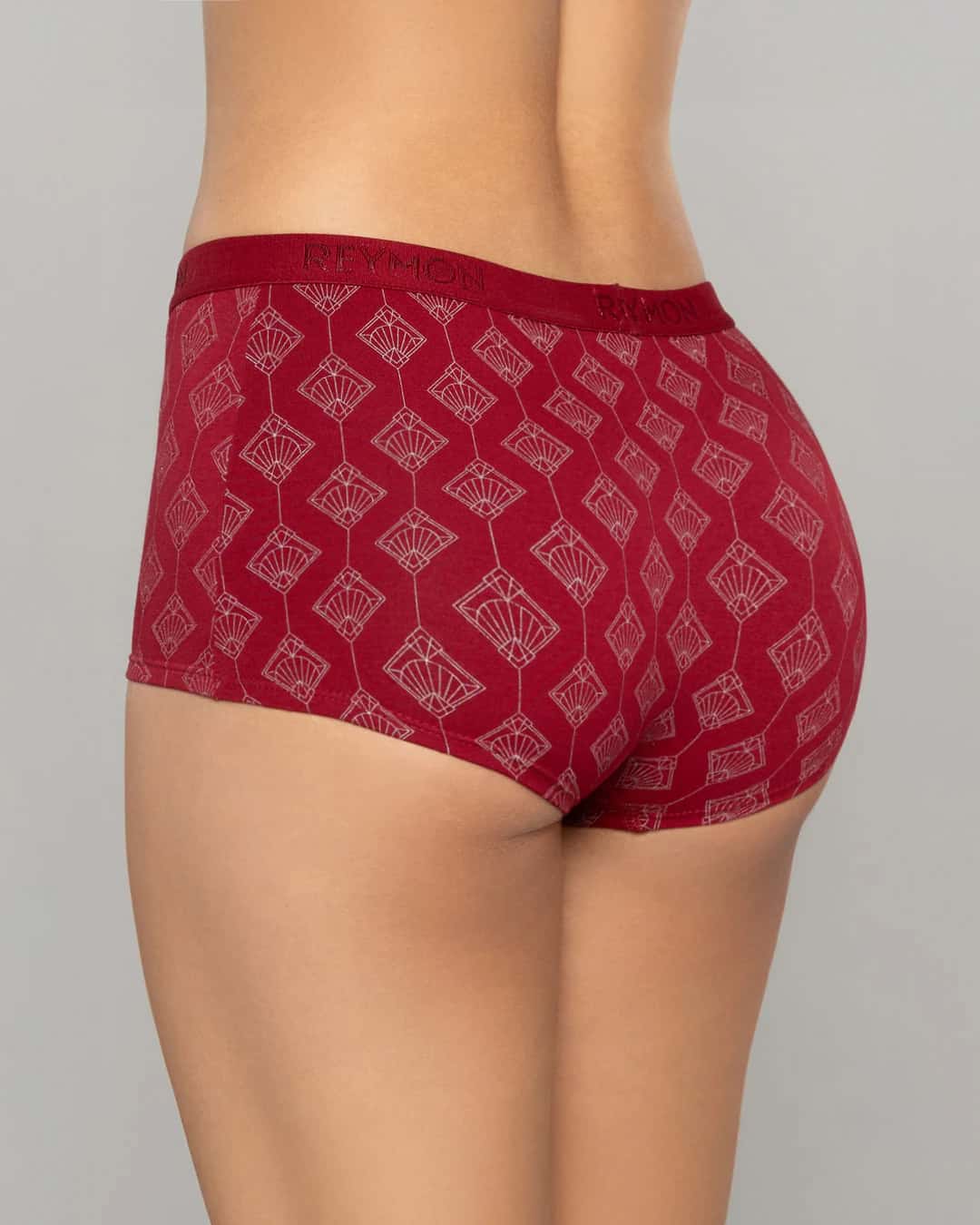 Boxer Femenino Tiro Alto en Algodón Estampado Ref. 8017 - miniatura 2