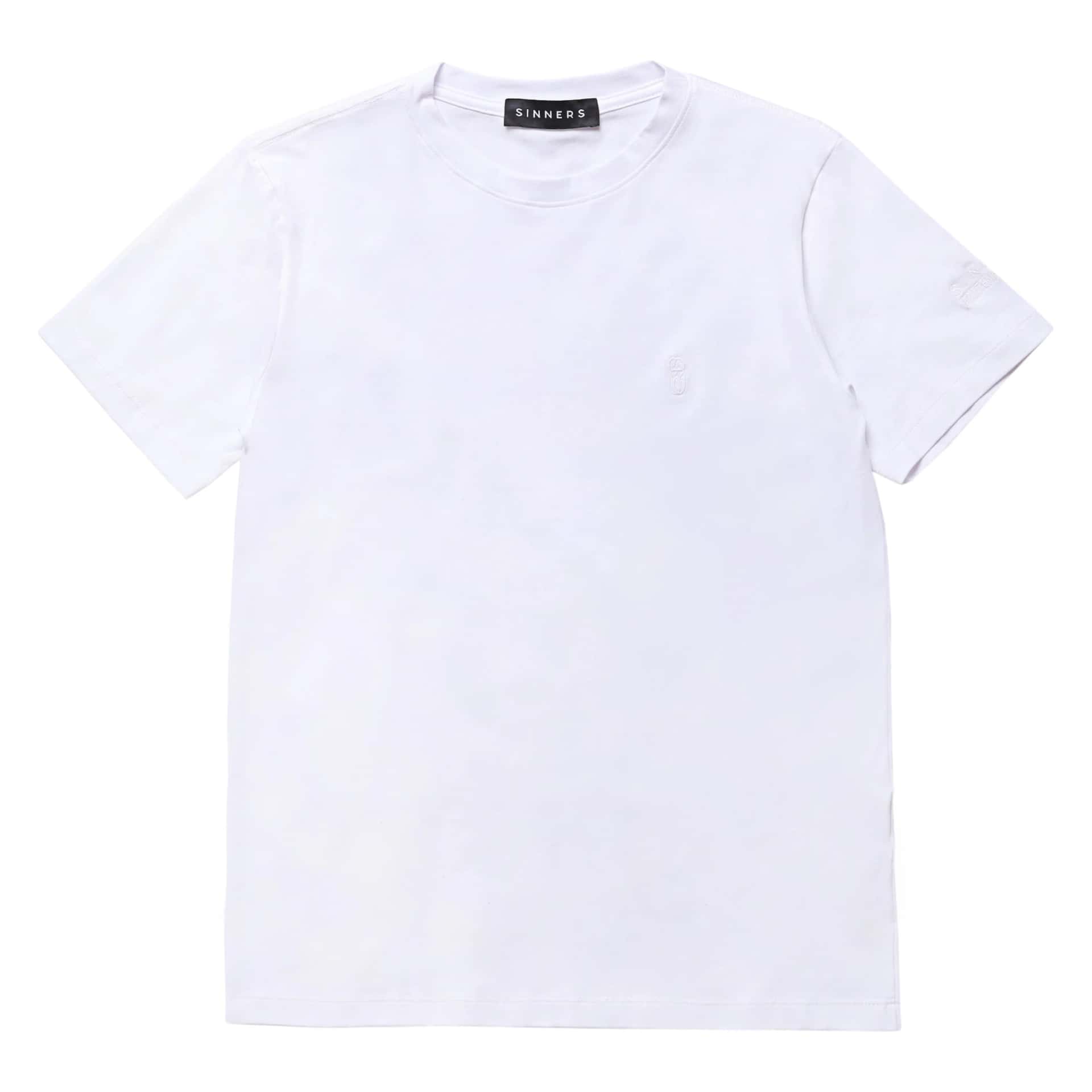 MONOGRAM SLIM WHITE T-SHIRT - miniatura 1