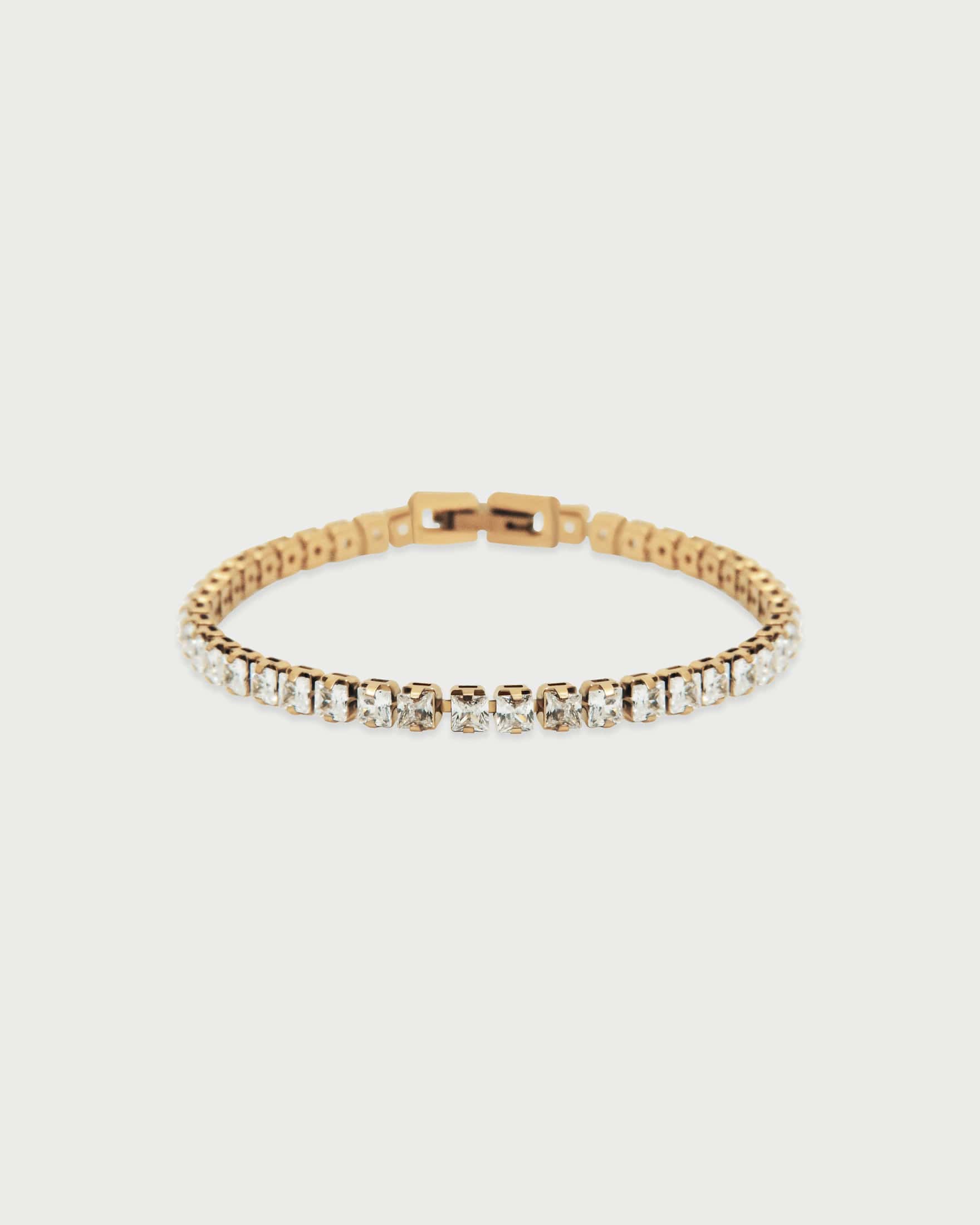Pulsera Tennis Cristales - Acero Inoxidable