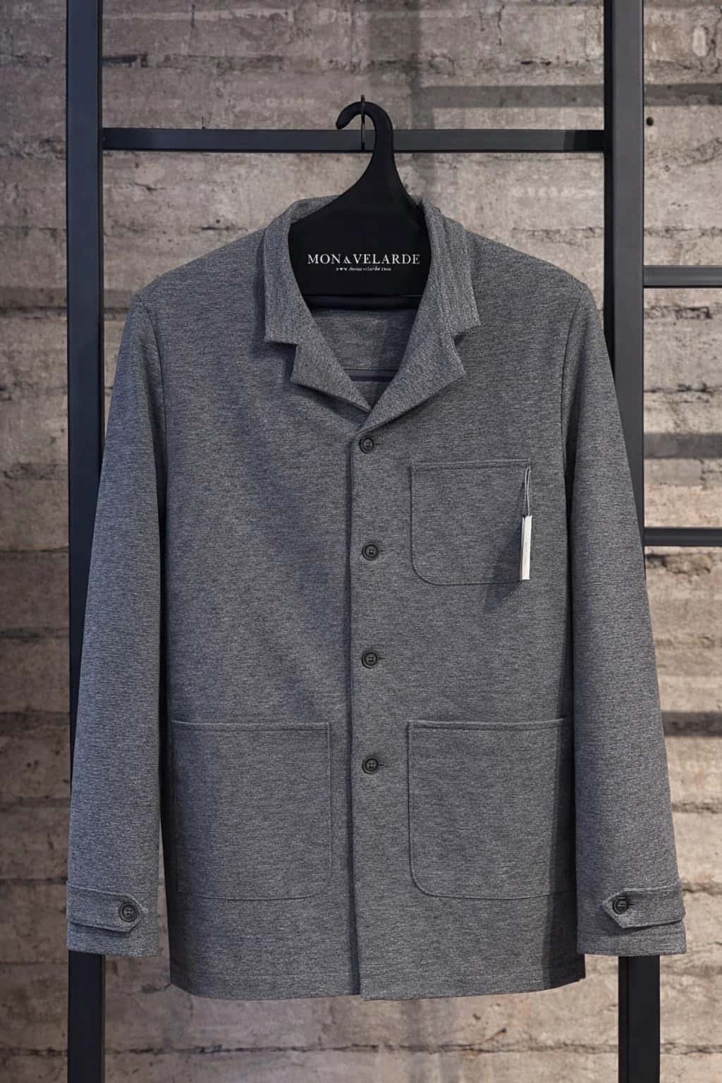 Chaqueta Para Hombre Desestructurada Gris Medio