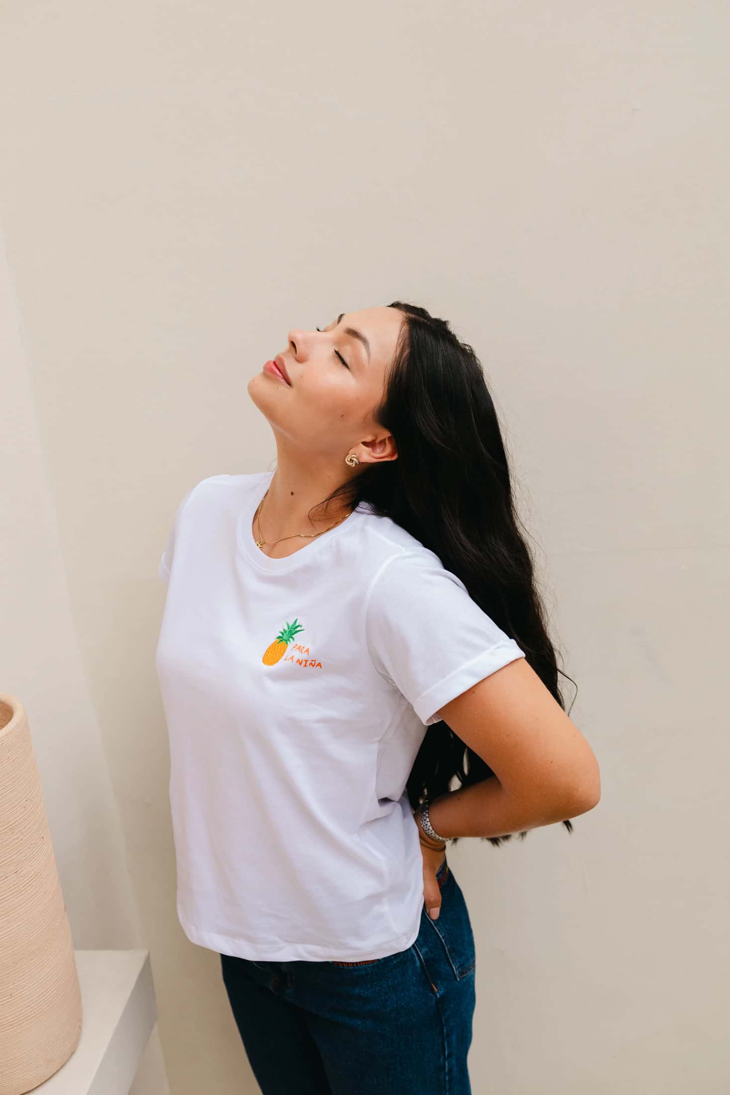 Piña Para La Niña Embroidered Oversized Tee