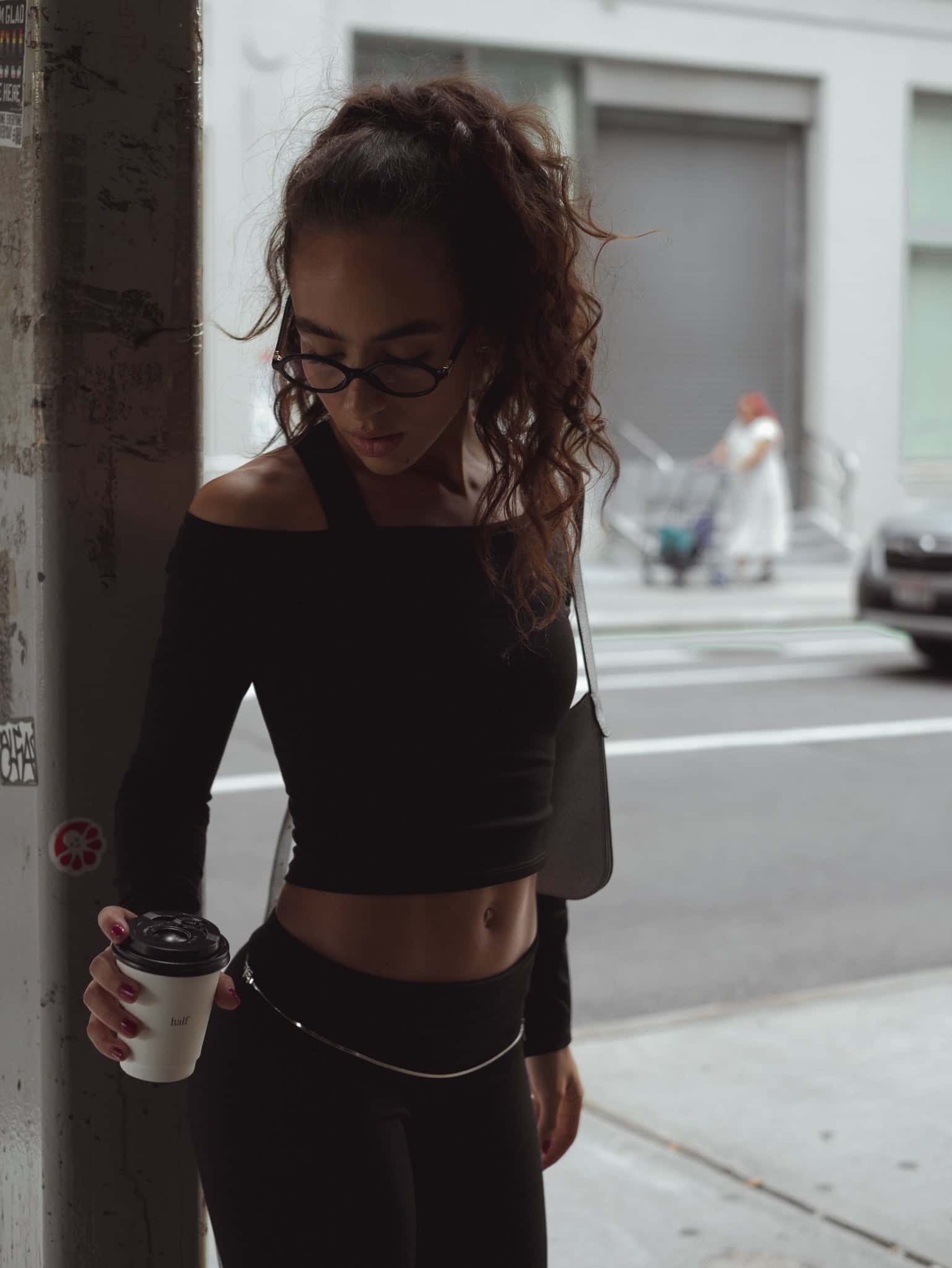 LONG SLEEVE DANCE TOP - BLACK - miniatura 10