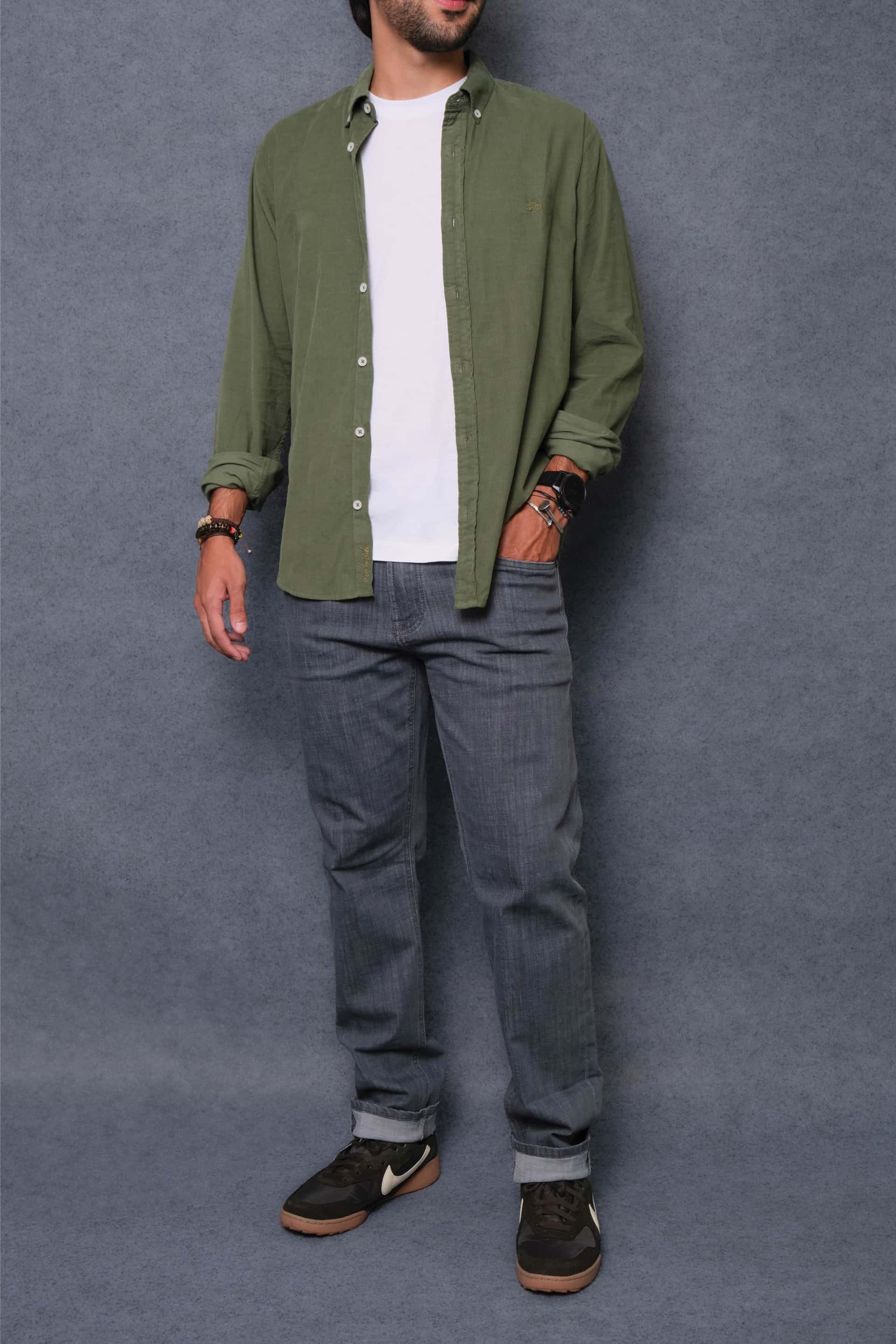 CAMISA PANA OLIVA