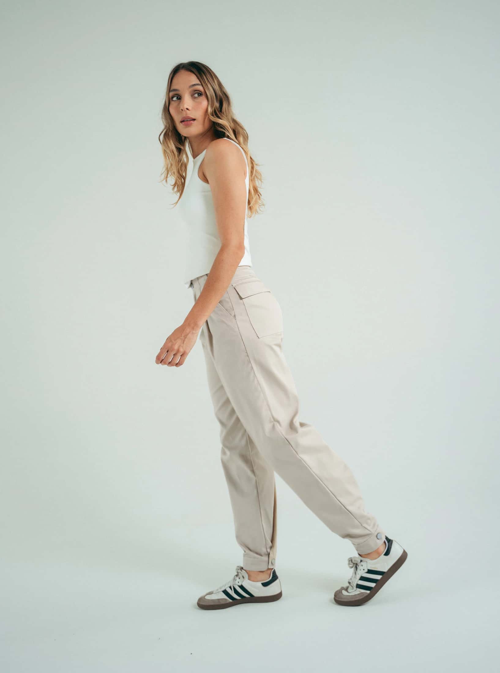 Pantalon Tapered Toffee