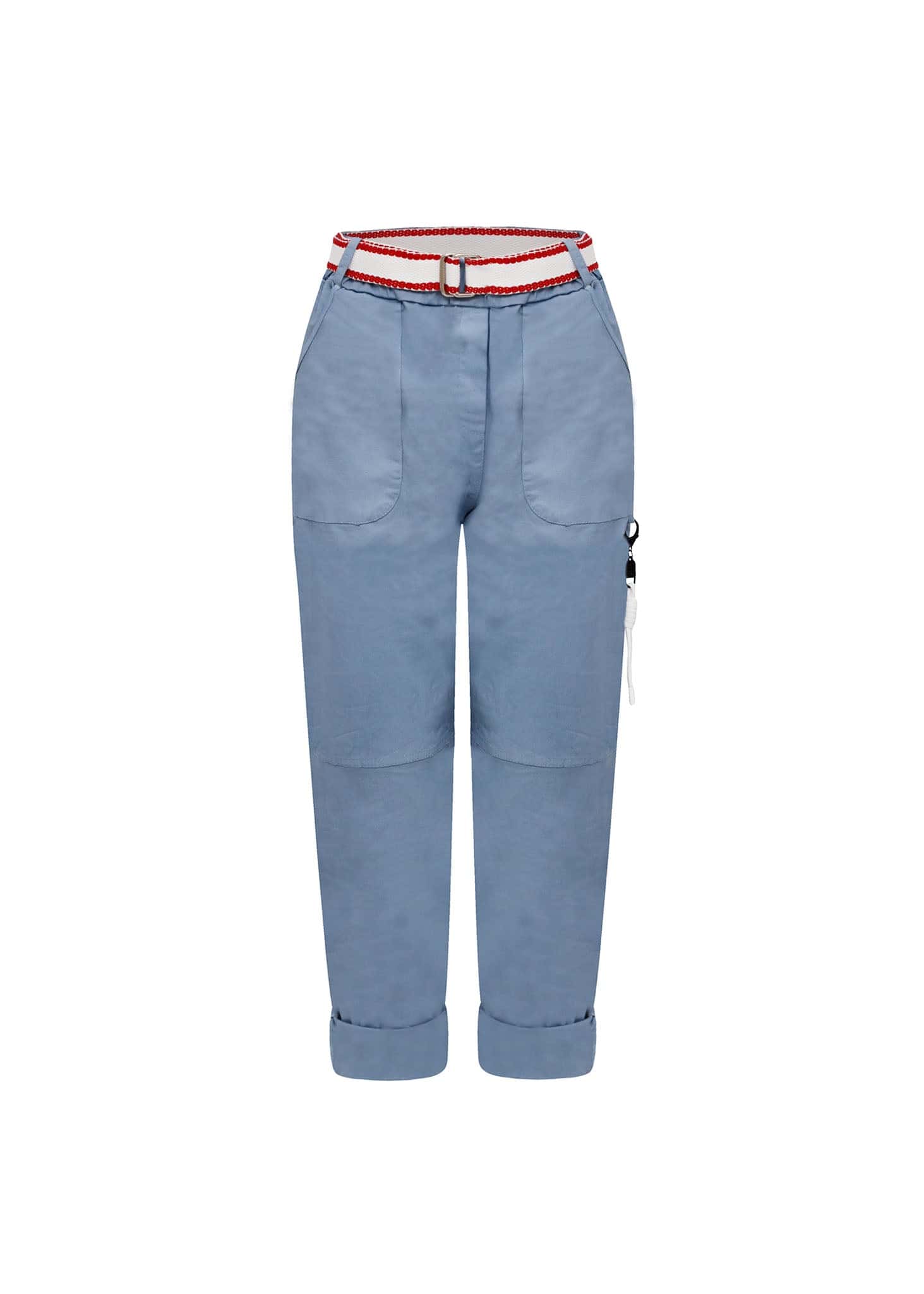 Jogger con cinturón bicolor