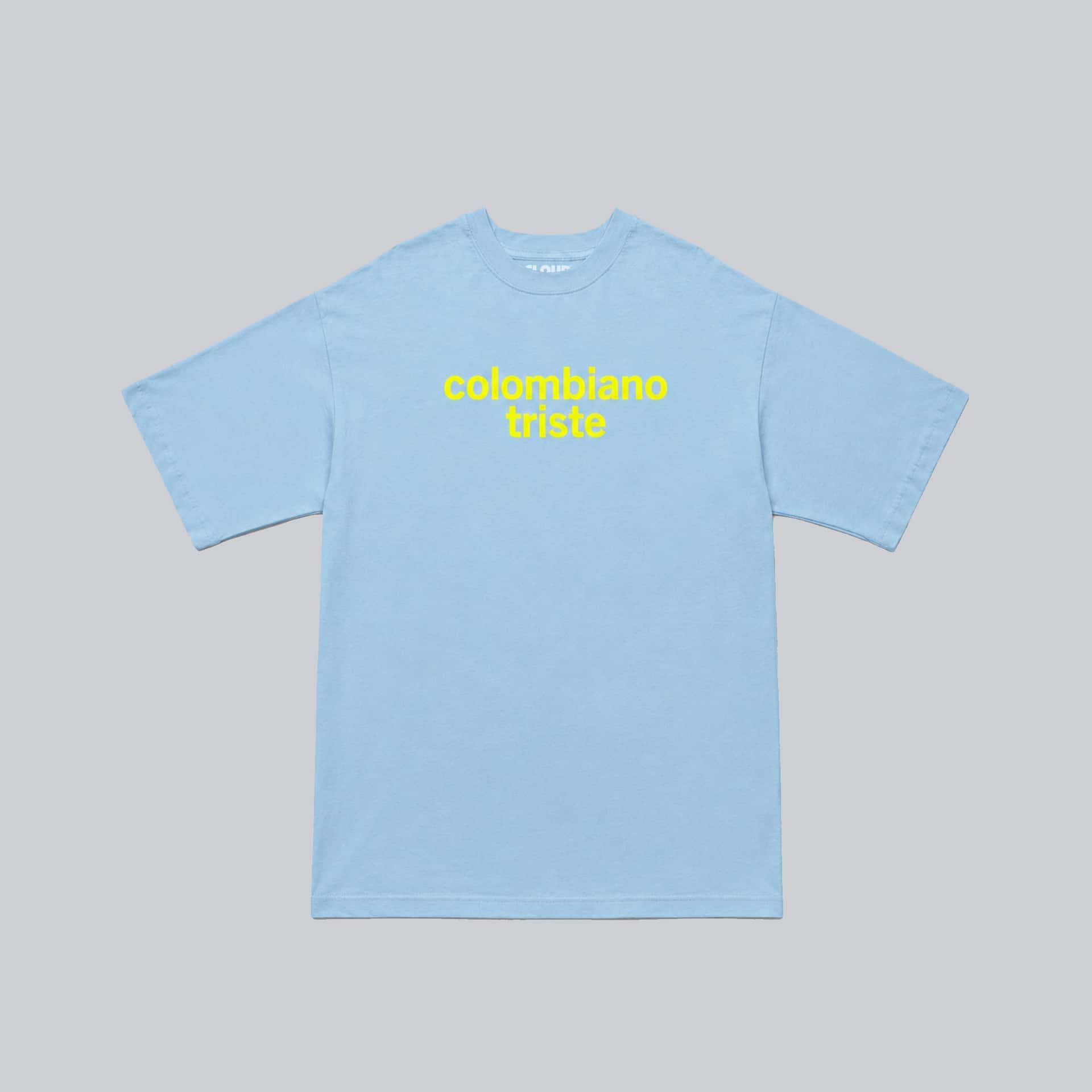 Camiseta colombiano triste azul bebe