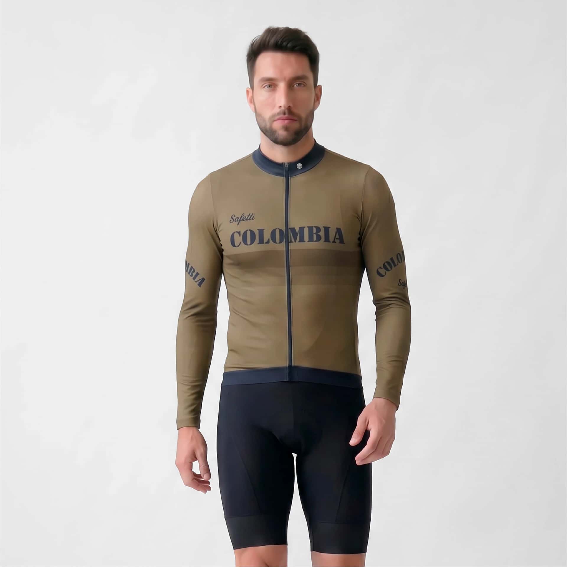 CAMISA CICLISMO MANGA LARGA COLOMBIA DORO 26 PARA HOMBRE