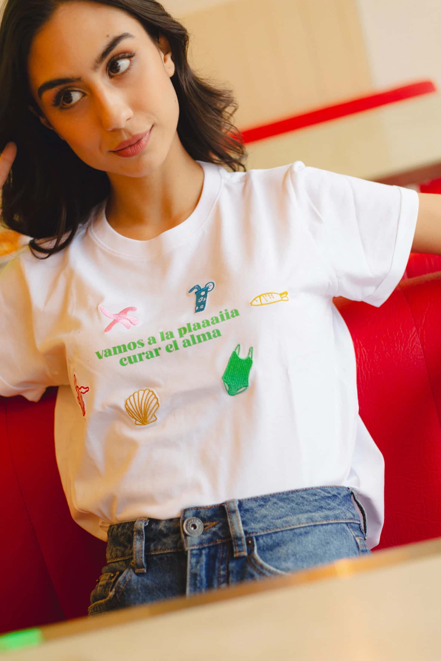 Vamos A La Plaaaiia Oversized Tee