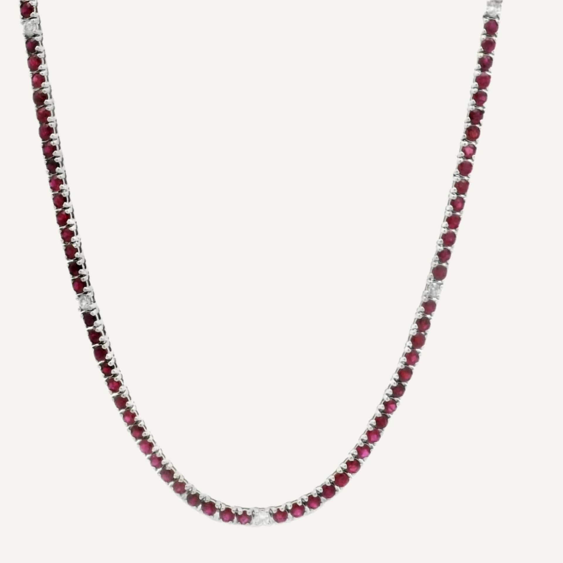 Cadena Clip tennis color 14K