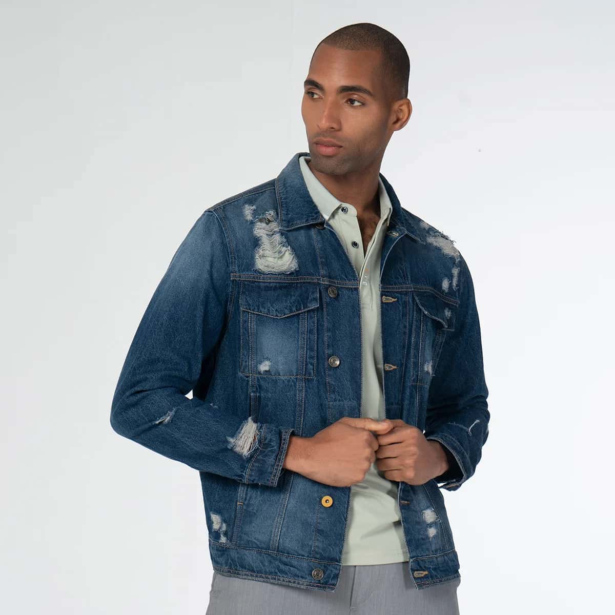 Chaqueta Denim Clasica Regular Trees