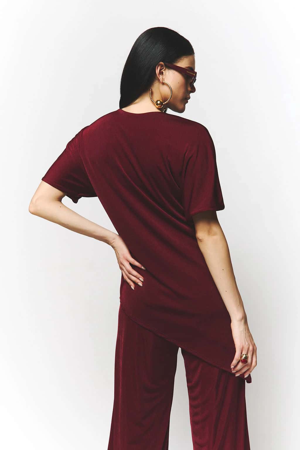 Pantalón Eugenia Burgundy - miniatura 2