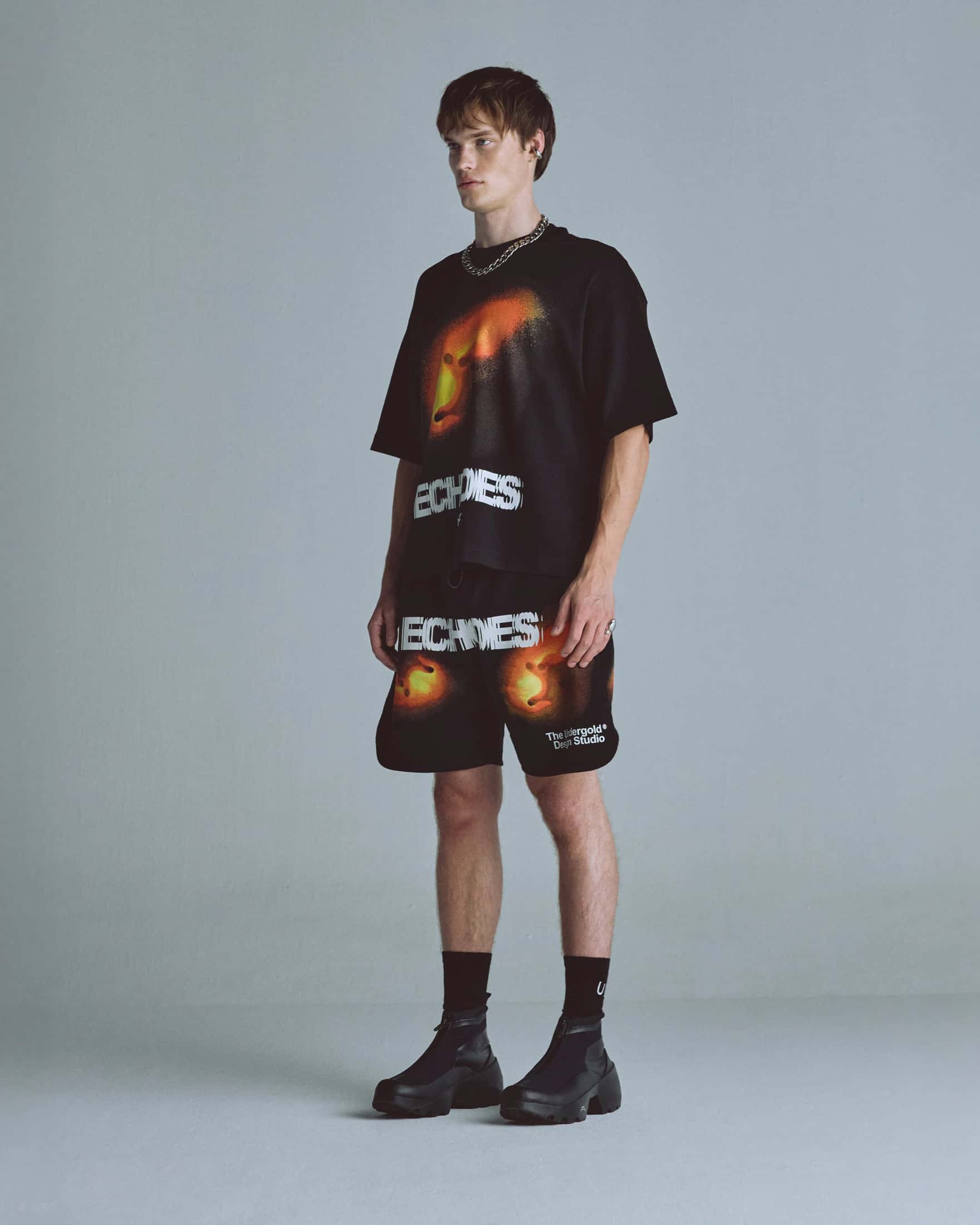Echoes Pulse Biased Shorts Black - miniatura 5