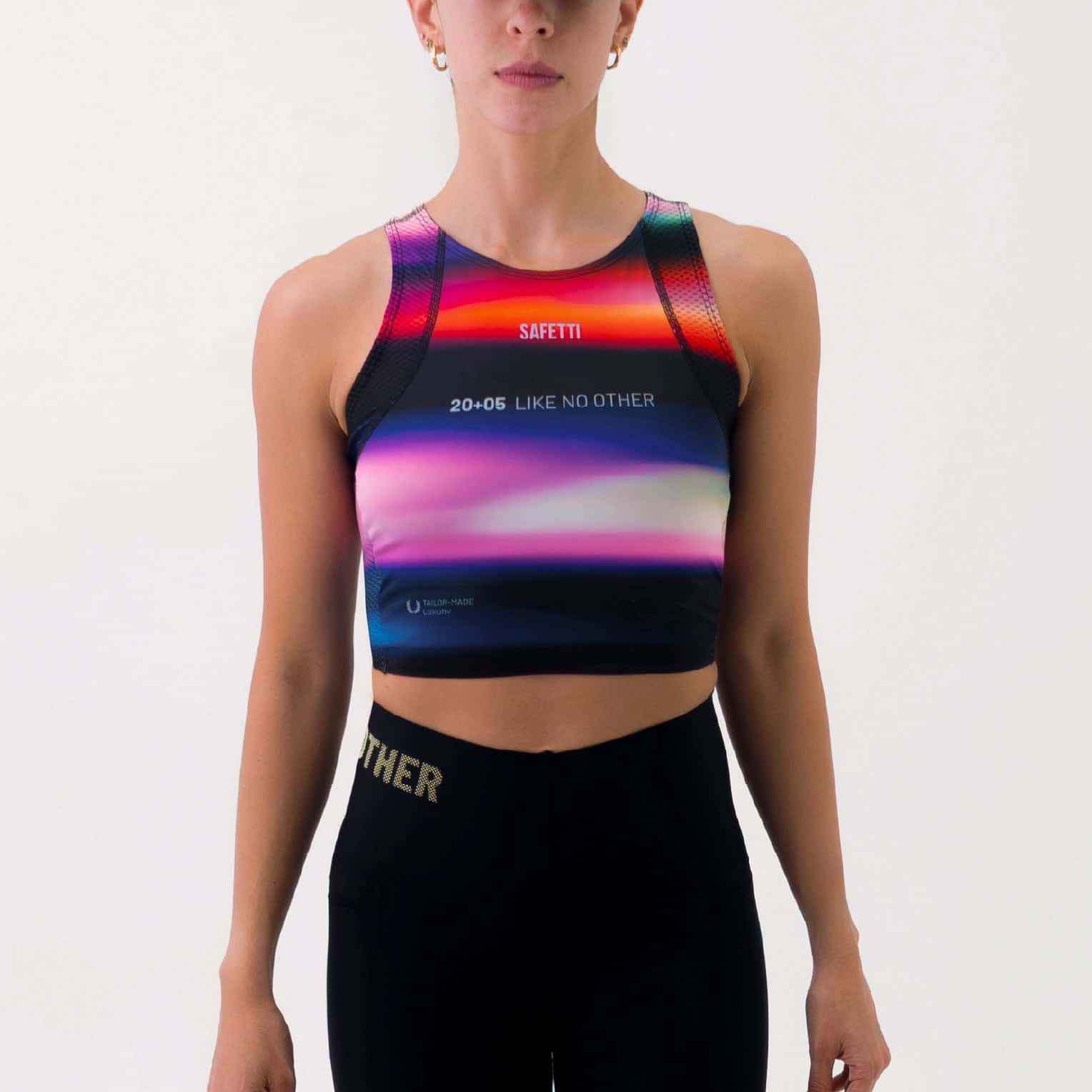 CROPTOP RUNNING/PÁDEL POCKET ESPECTRO PARA MUJER - miniatura 3