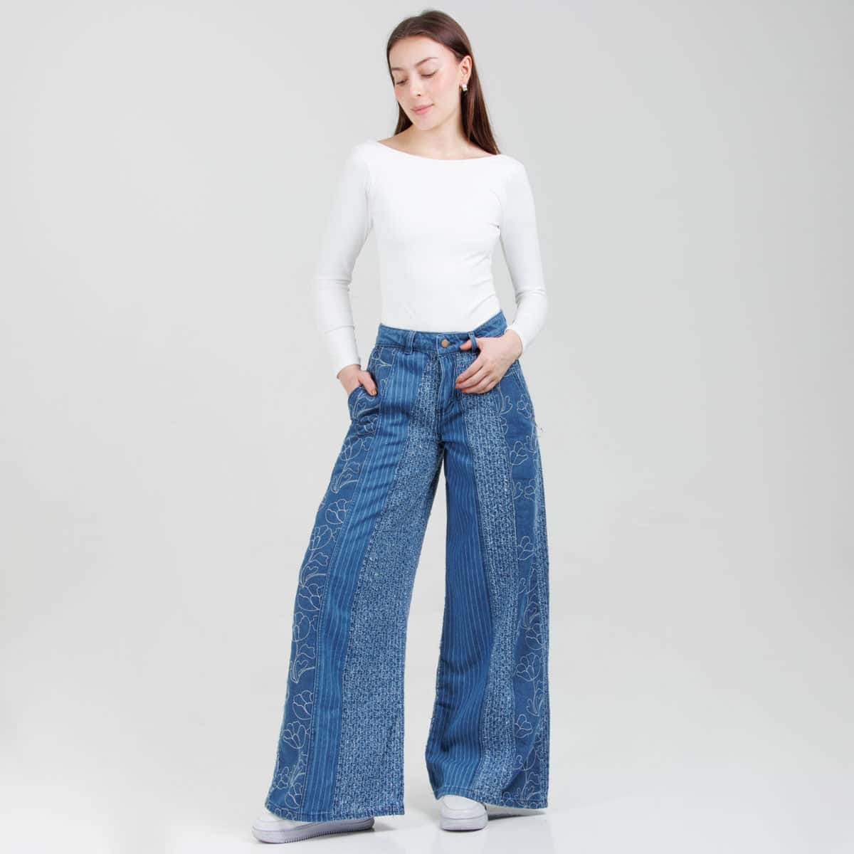 Jean Axspen Wide Leg Ax-3055 Rigido - miniatura 3