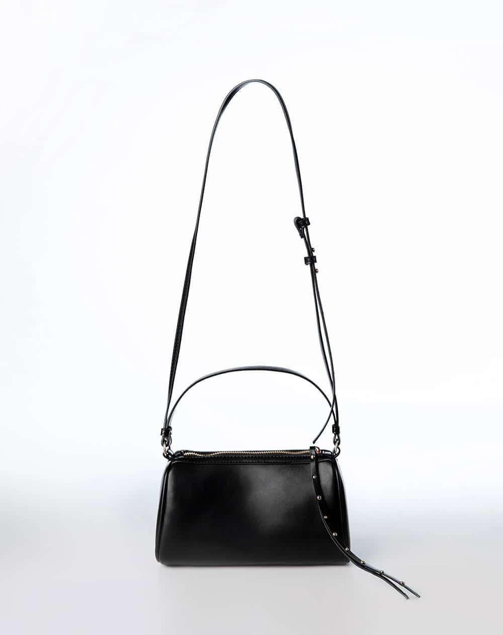 Bolso baguette negro mujer