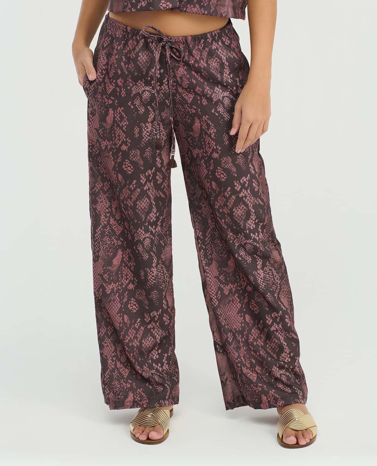 Pantalón | Corte Recto | Tiras Ajustables