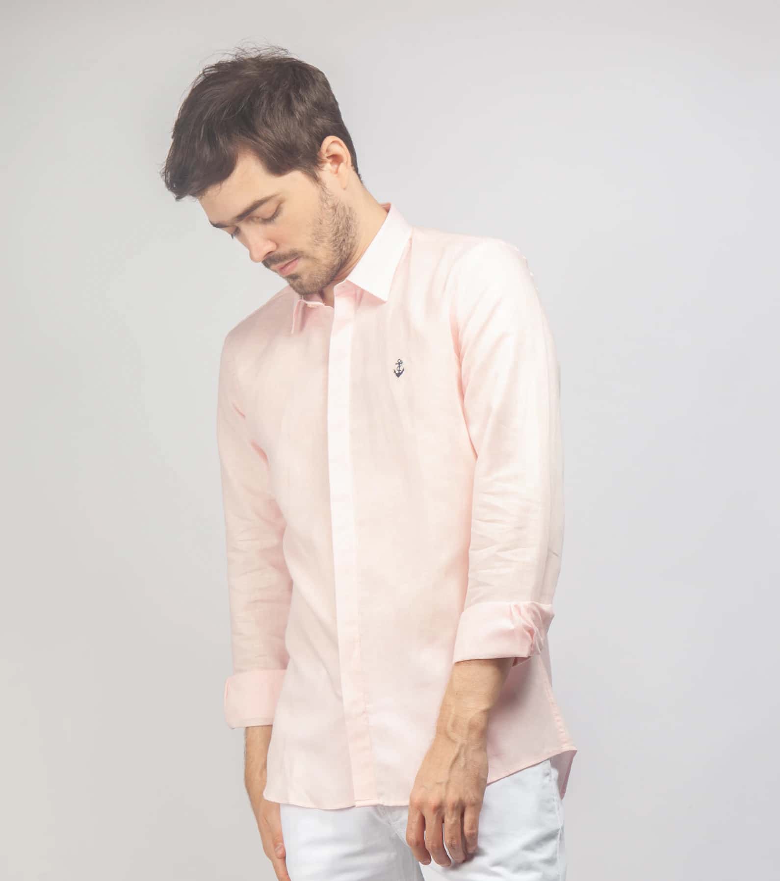 Camisa Lino Rosada