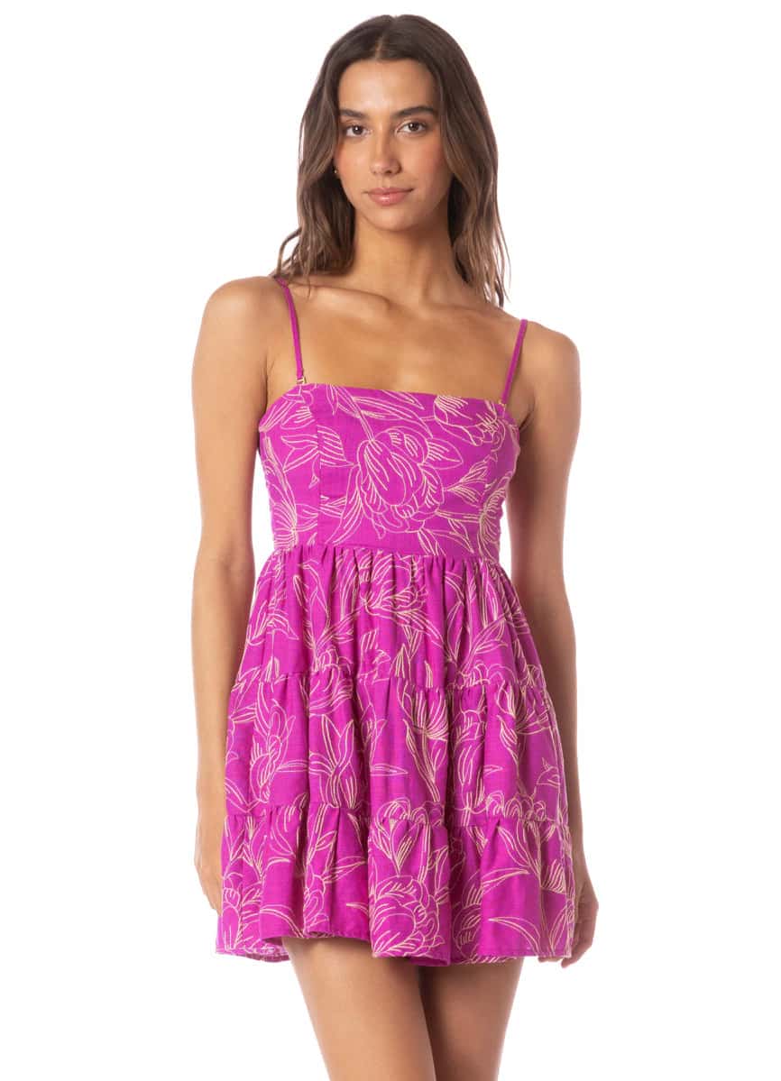 Maaji Violet Foliage Emilia Short Dress