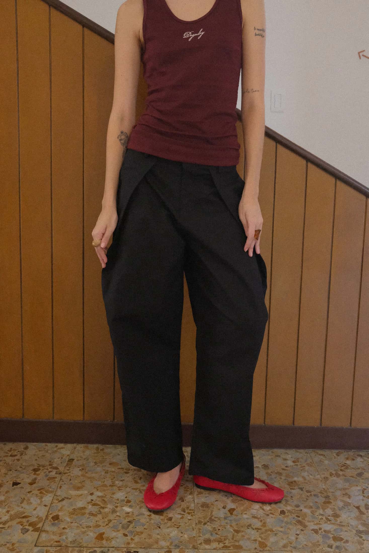 Pantalón Swing Negro - miniatura 2