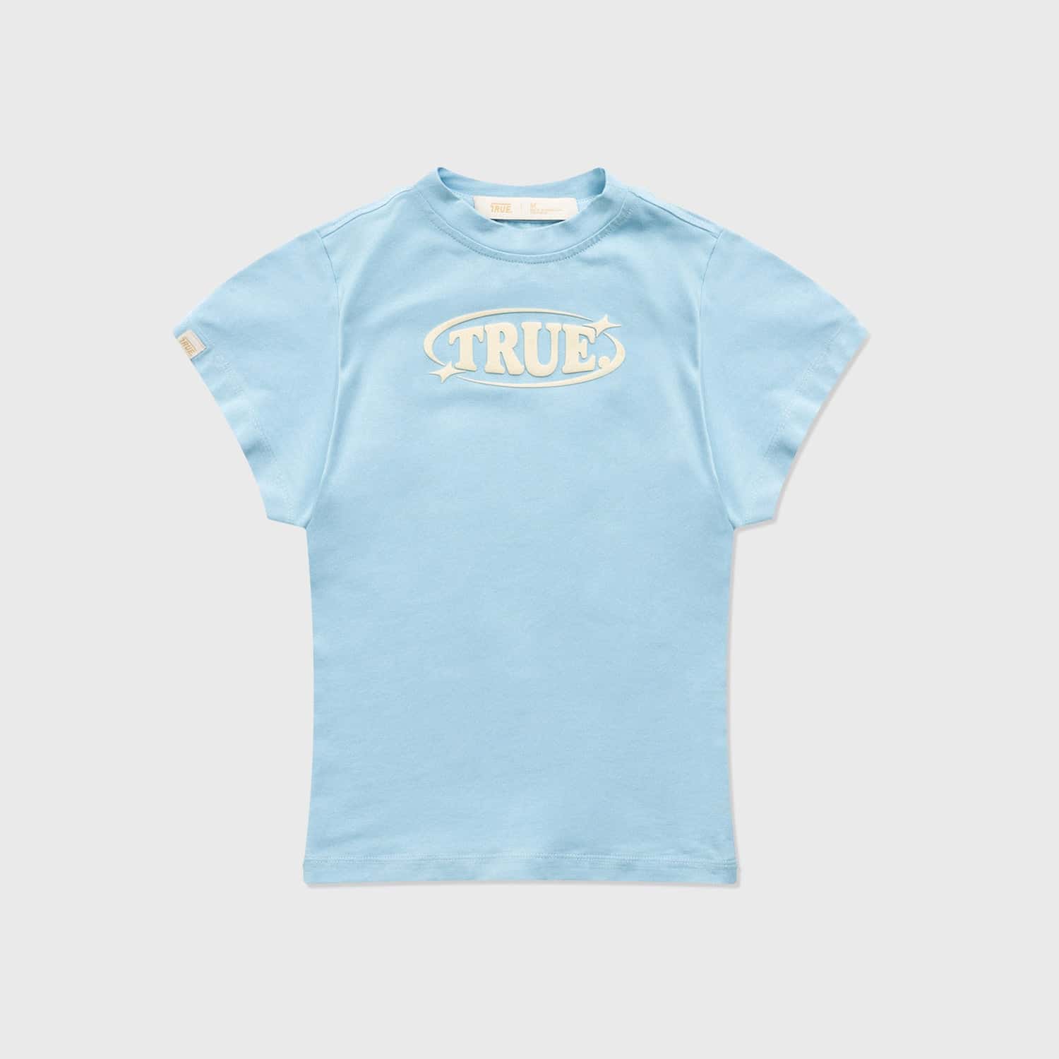 Pastel Fitted Tee - Baby Blue