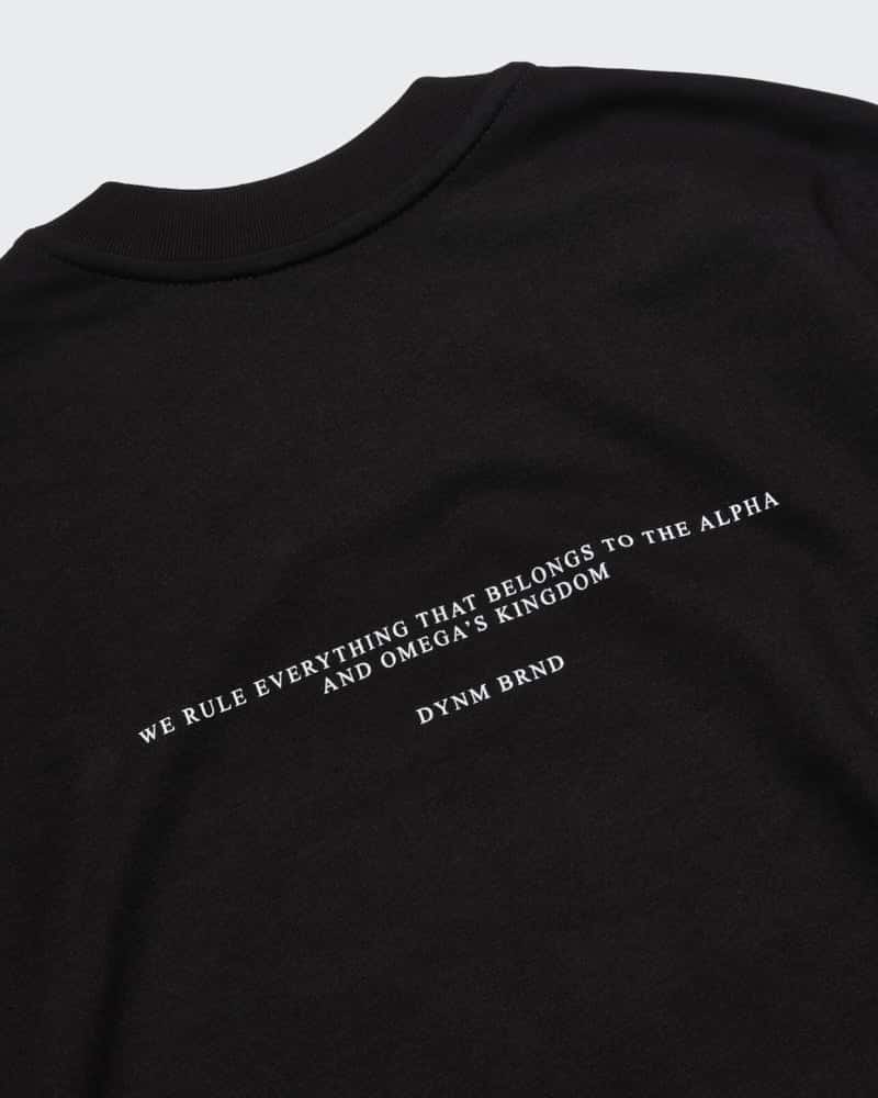 Camiseta Negra Oversize Alpha - miniatura 6