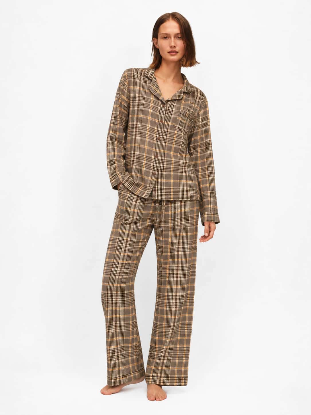 Set Pantalon Amsterdam Vintage Sand Plaid - miniatura 2