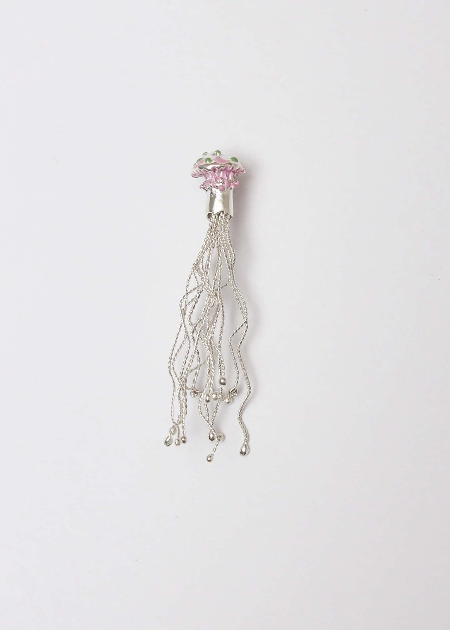 Arete broche micelios maxi pistacho lila - miniatura 6