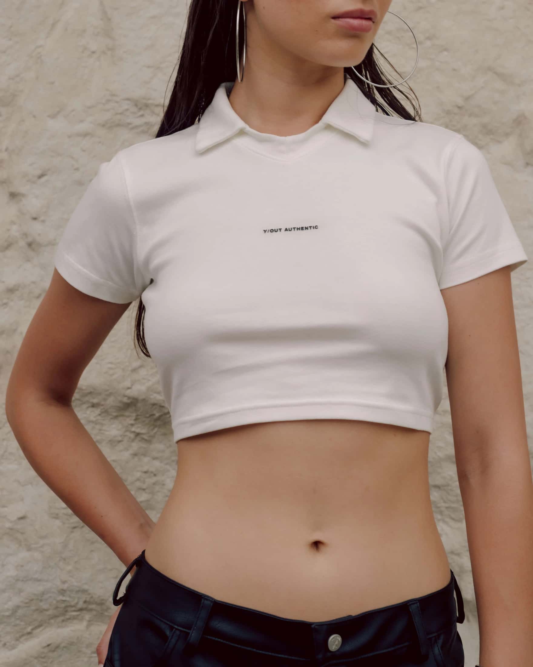 MIXED NECK POLO IVORY - miniatura 6