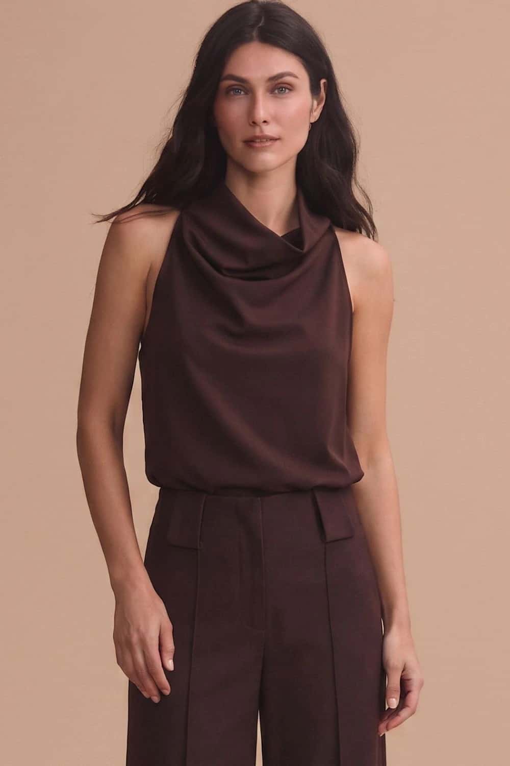 Blusa noche de lirios brown
