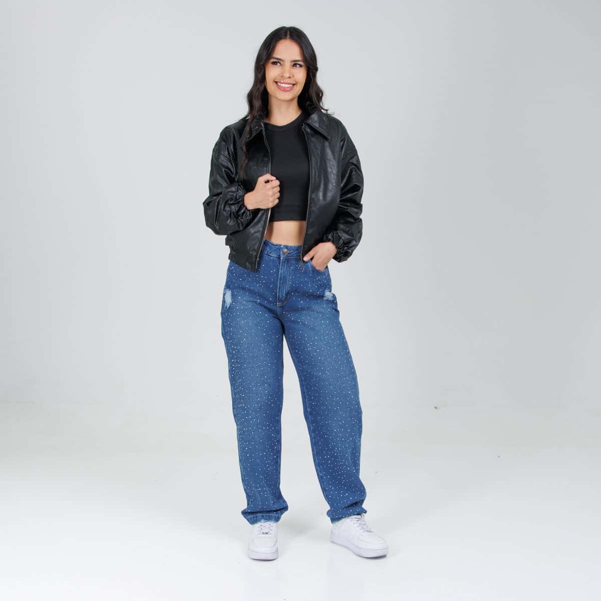 Jean Axspen Mom Fit Ax-2708 Brillos