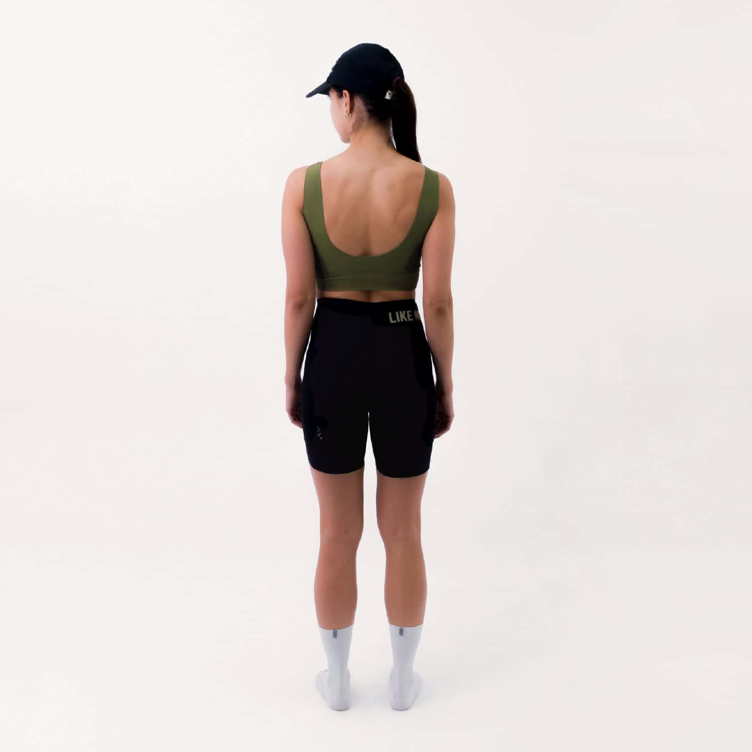 TOP RUNNING SYNK VERDE OLIVA PARA MUJER - miniatura 2