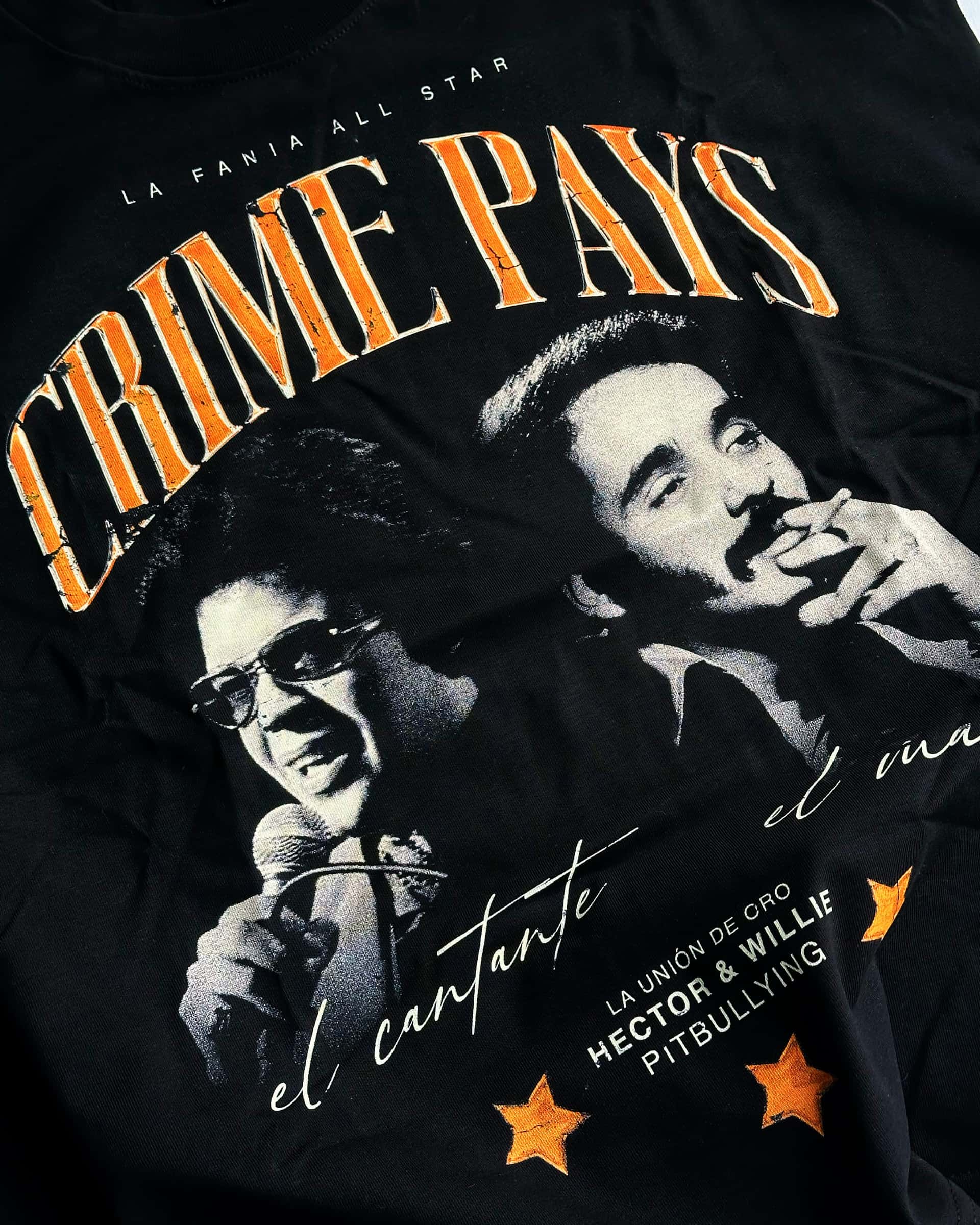Camiseta Oversize Crime Pays Negra - miniatura 4