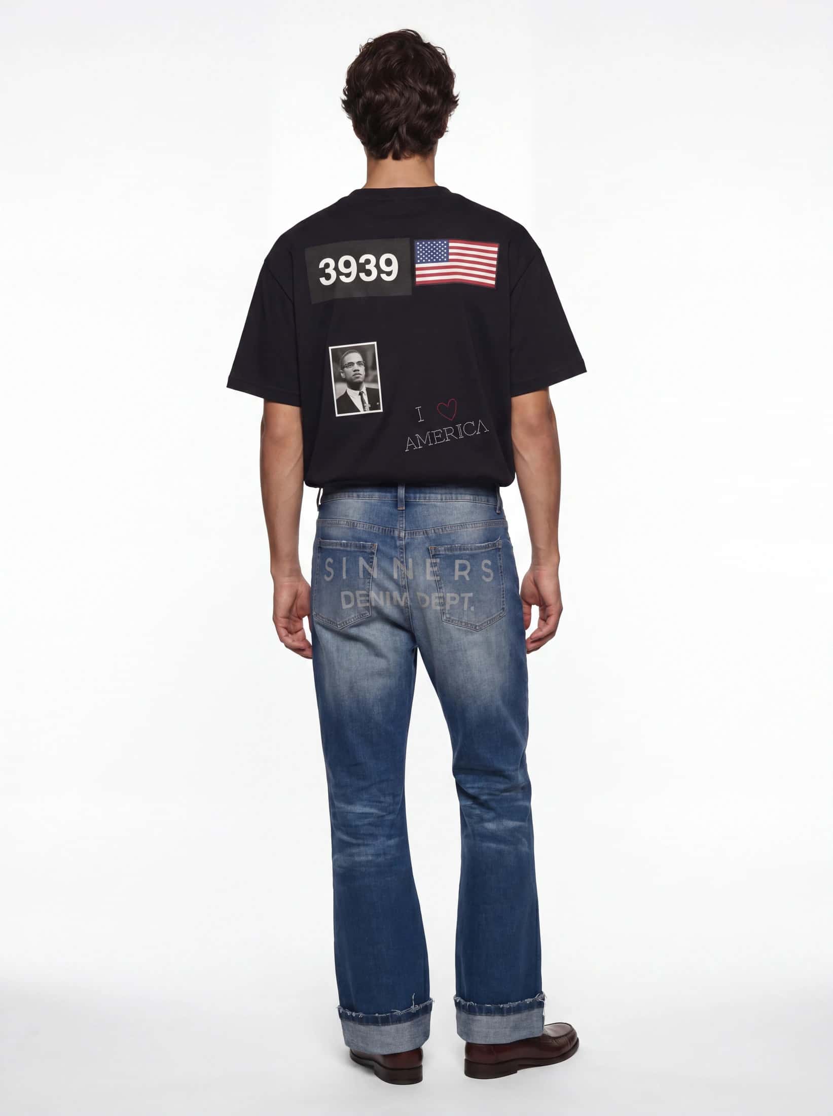 I <3 AMERICA BLACK T-SHIRT - miniatura 7
