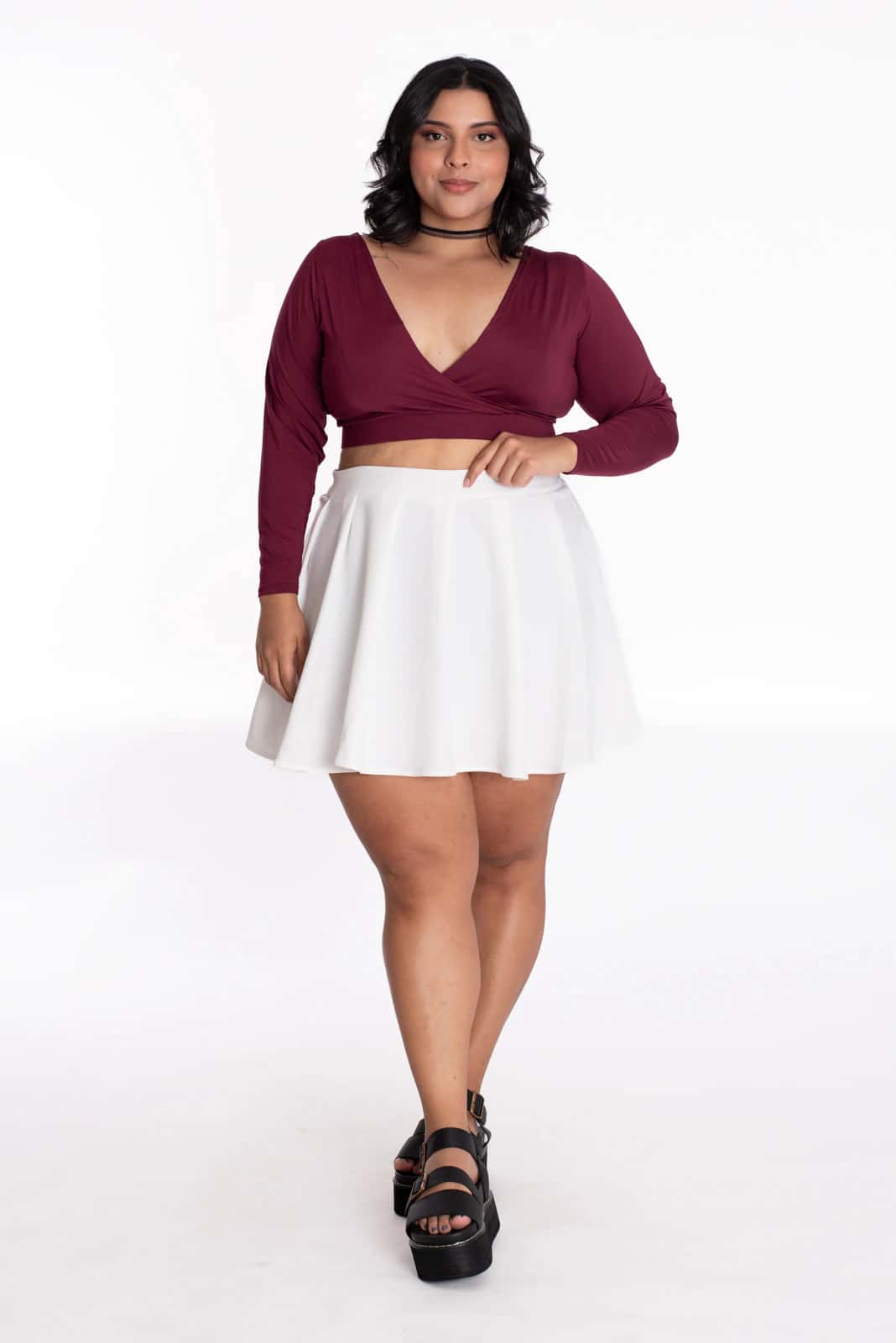 Falda Penelope Marfil - miniatura 7