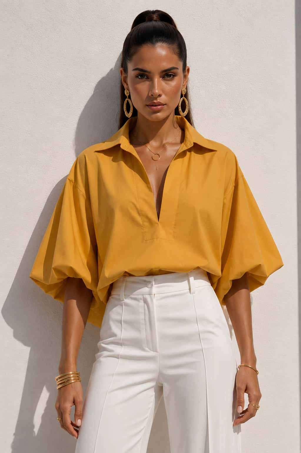 Blusa Popular Mostaza